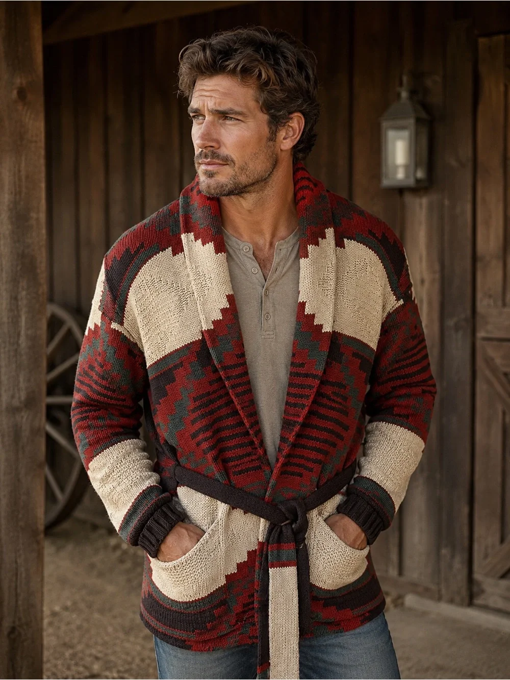 Ralph Lauren Vintage 90’s Navajo Print Cardigan